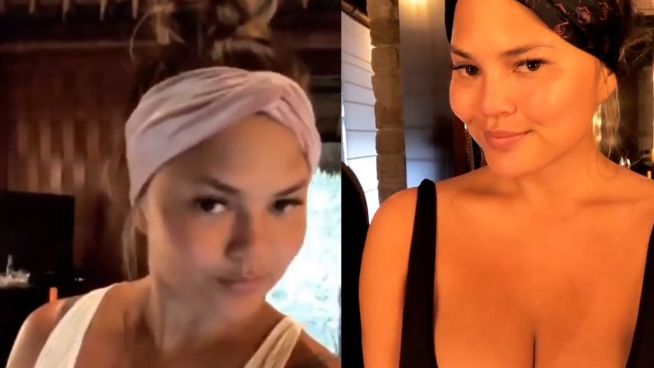 Chrissy Teigen trägt Stirnbänder – und alle drehen durch